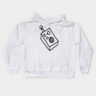 Walkie Talkie Line Drawing Kids Hoodie